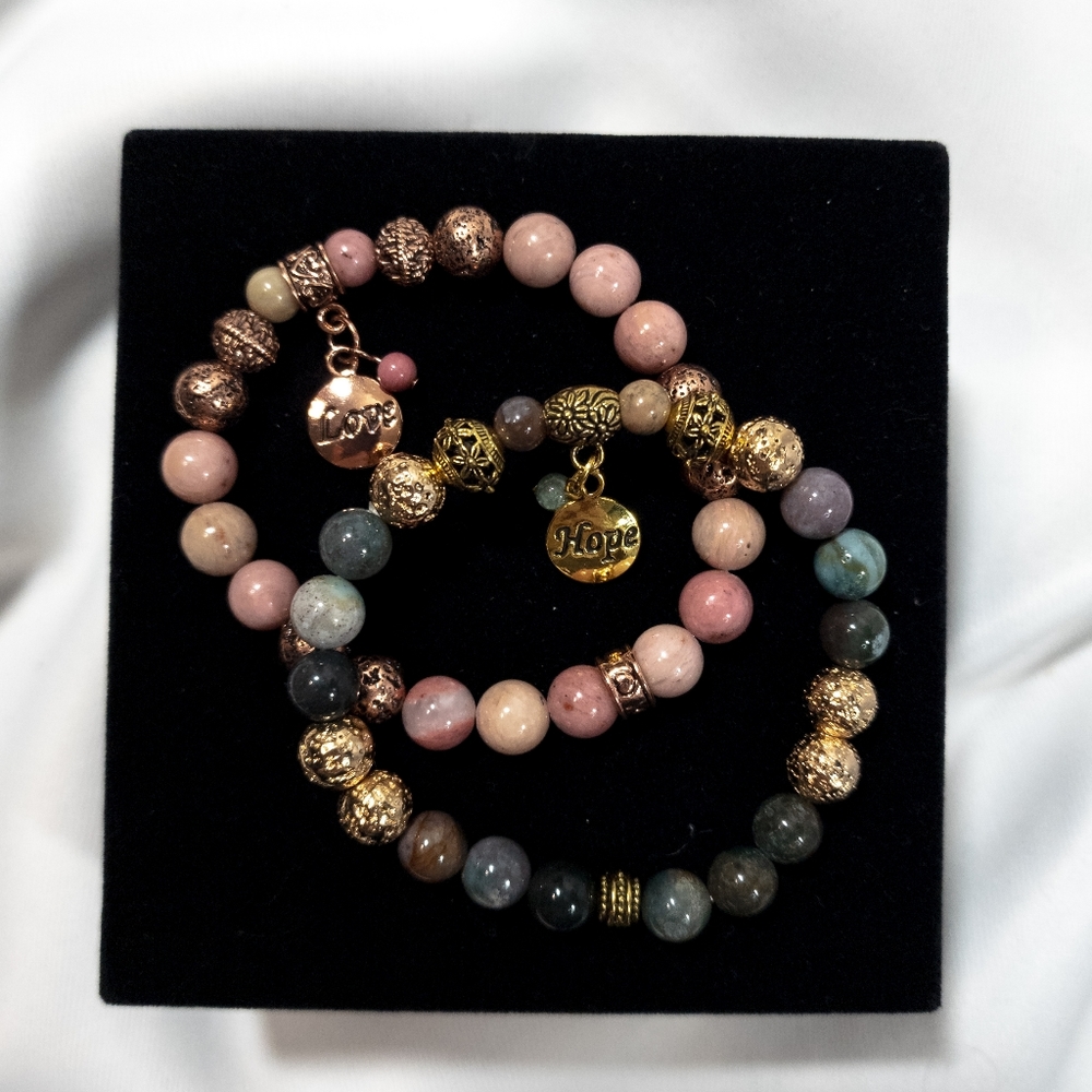 NEW Lava Diffuser Bracelets - Set of Two